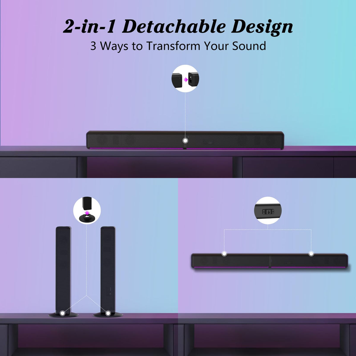 GEOYEAO HDMI ARC connection for TV control