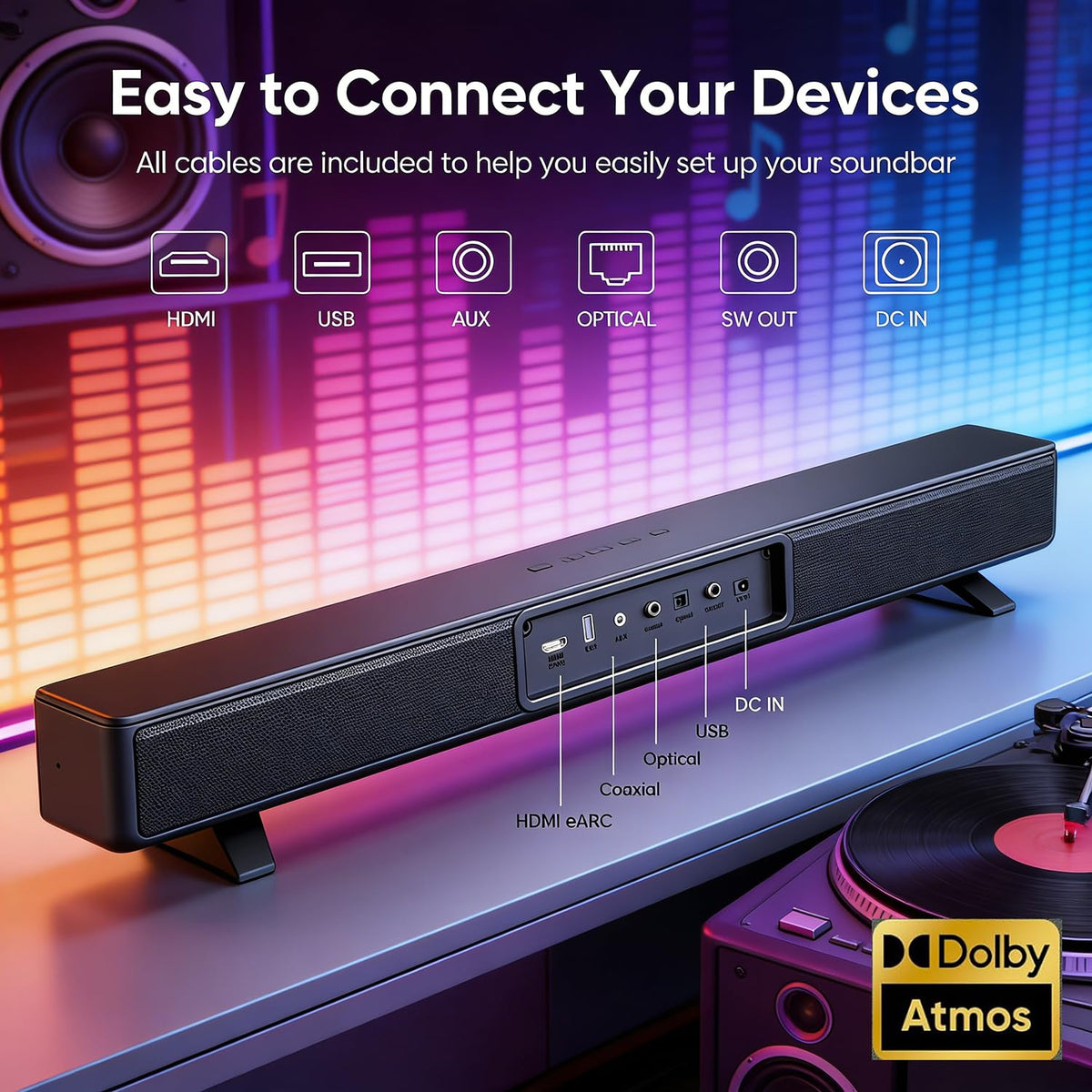 GEOYEAO LED display with remote control for easy adjustments
