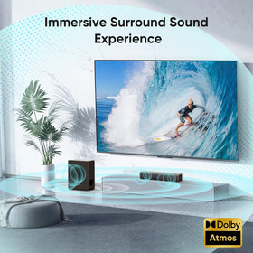 GEOYEAO Subwoofer integration for deeper bass and richer home theater audio.