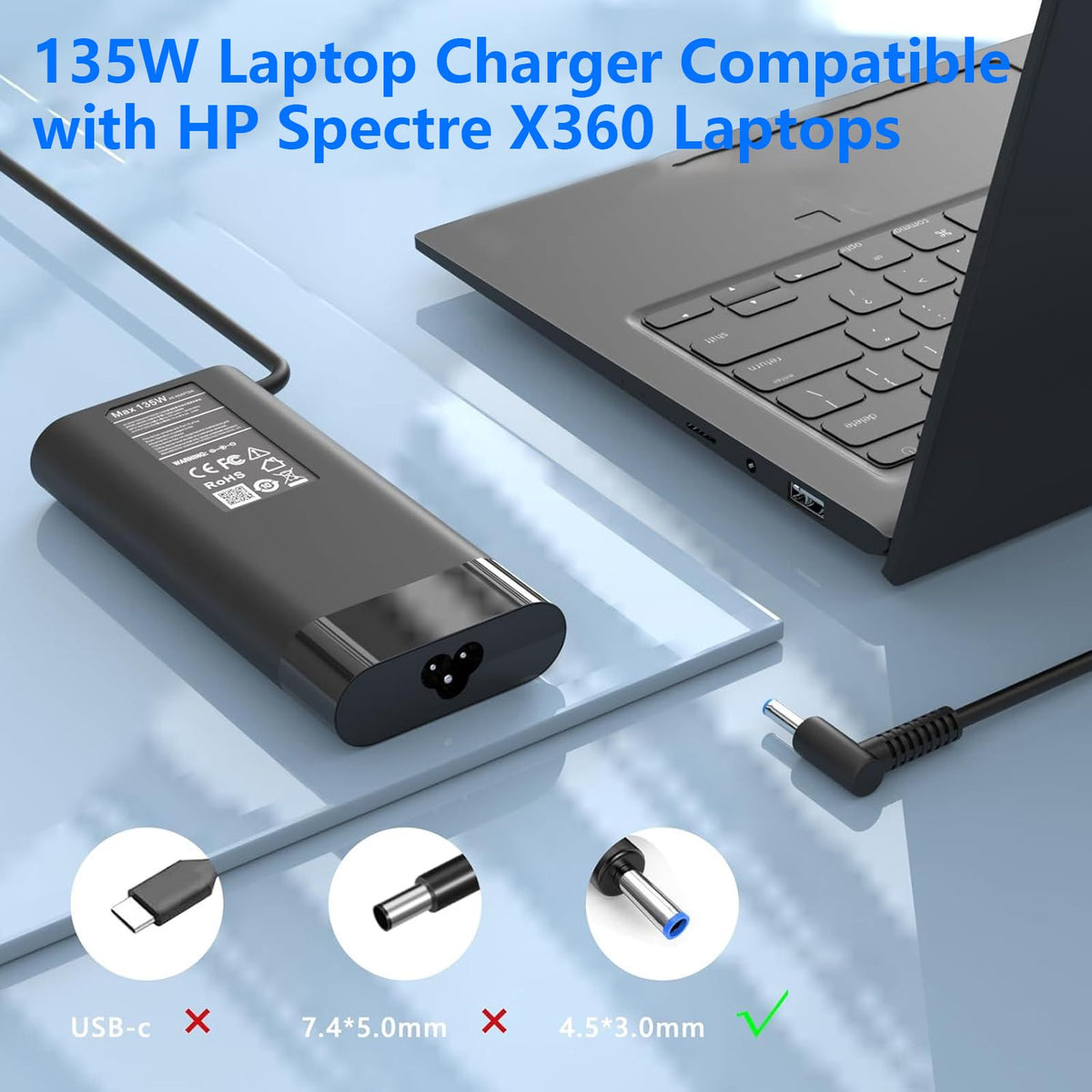 GERVGHS 135W charger safety features protect during charging