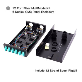 GESD 12-strand LC pigtail close-up showing neat terminations and quick deployment