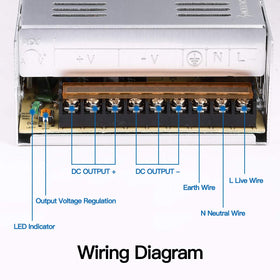 GESD 12V DC supply with side voltage selector for global compatibility.
