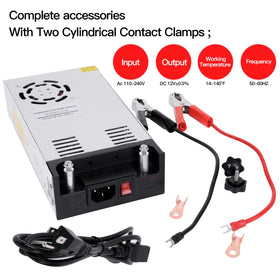 GESD alligator clamp leads and copper wire for quick portable 12V hookups