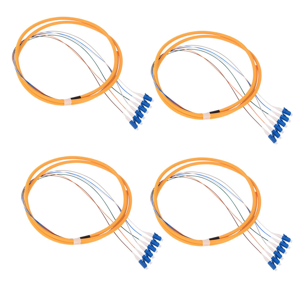 GESD front packaging showing four 1.5m LC pigtails, easy identification benefit