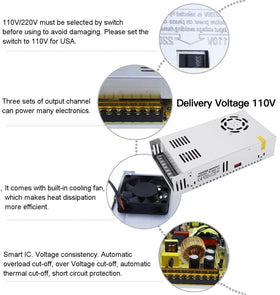 GESD mounted on a workbench delivering stable power for projects