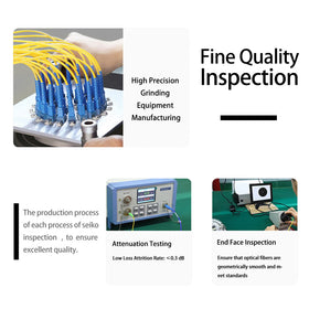 GESD splice-ready blunt tails visible, simplifies fusion splicing workflow