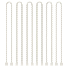 Gesipor 24-inch silicone cable ties, 5mm white, ideal for outdoor wiring and quick bundling.