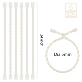 Gesipor 24-inch silicone cable ties help neatly bundle wires in garages.
