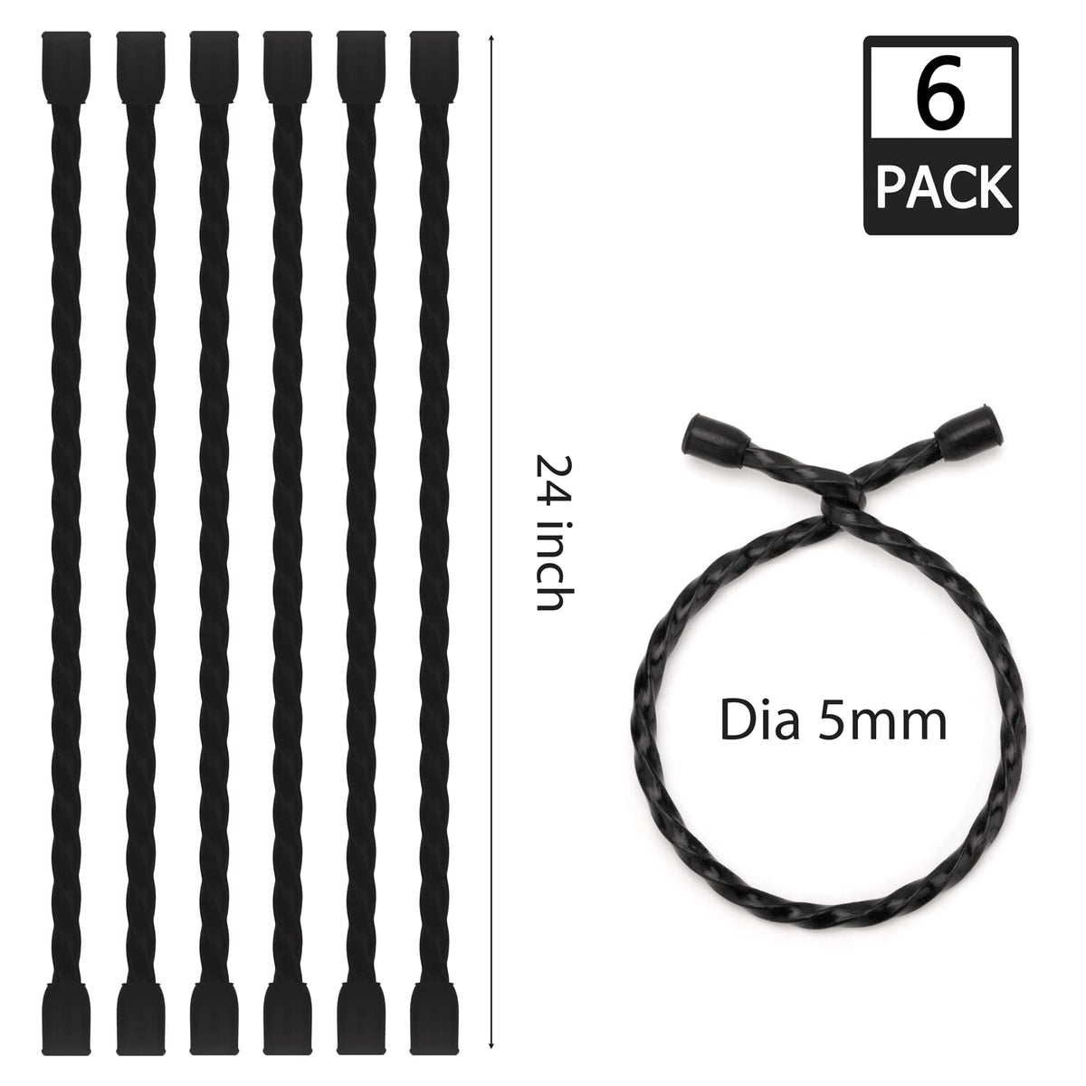 Gesipor 5mm silicone-wrapped cable tie closeup highlighting durability