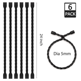 Gesipor 5mm silicone-wrapped cable tie closeup highlighting durability