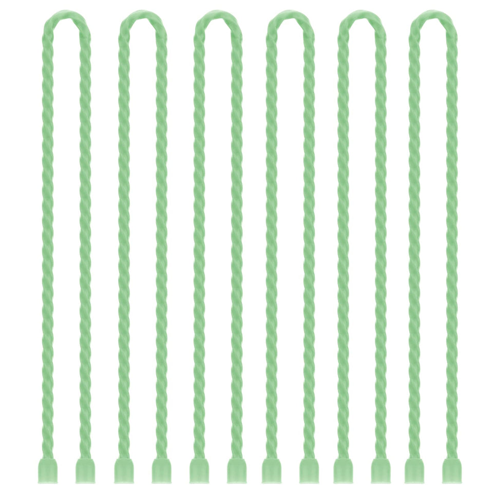 GESIPOR 24-inch silicone cable tie pack keeps cords tidy and durable.