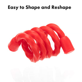 Gesipor 12 inch ties for multi-cable bundling in closets and garages