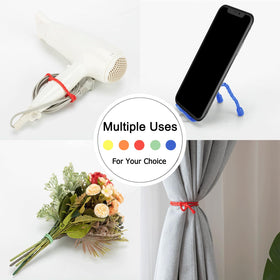 GESIPOR 18-inch silicone cable ties for outdoor or garden cable management