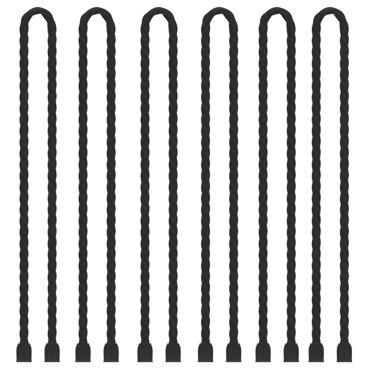 Gesipor 24-inch silicone cable tie wrap image showing bundle organization