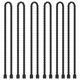 Gesipor 24-inch silicone cable tie wrap image showing bundle organization