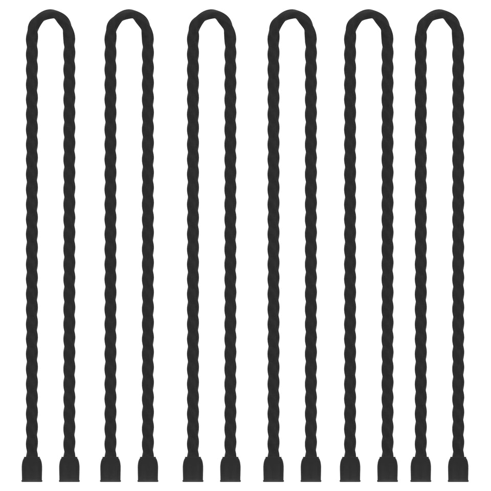Gesipor 24-inch silicone cable tie wrap image showing bundle organization