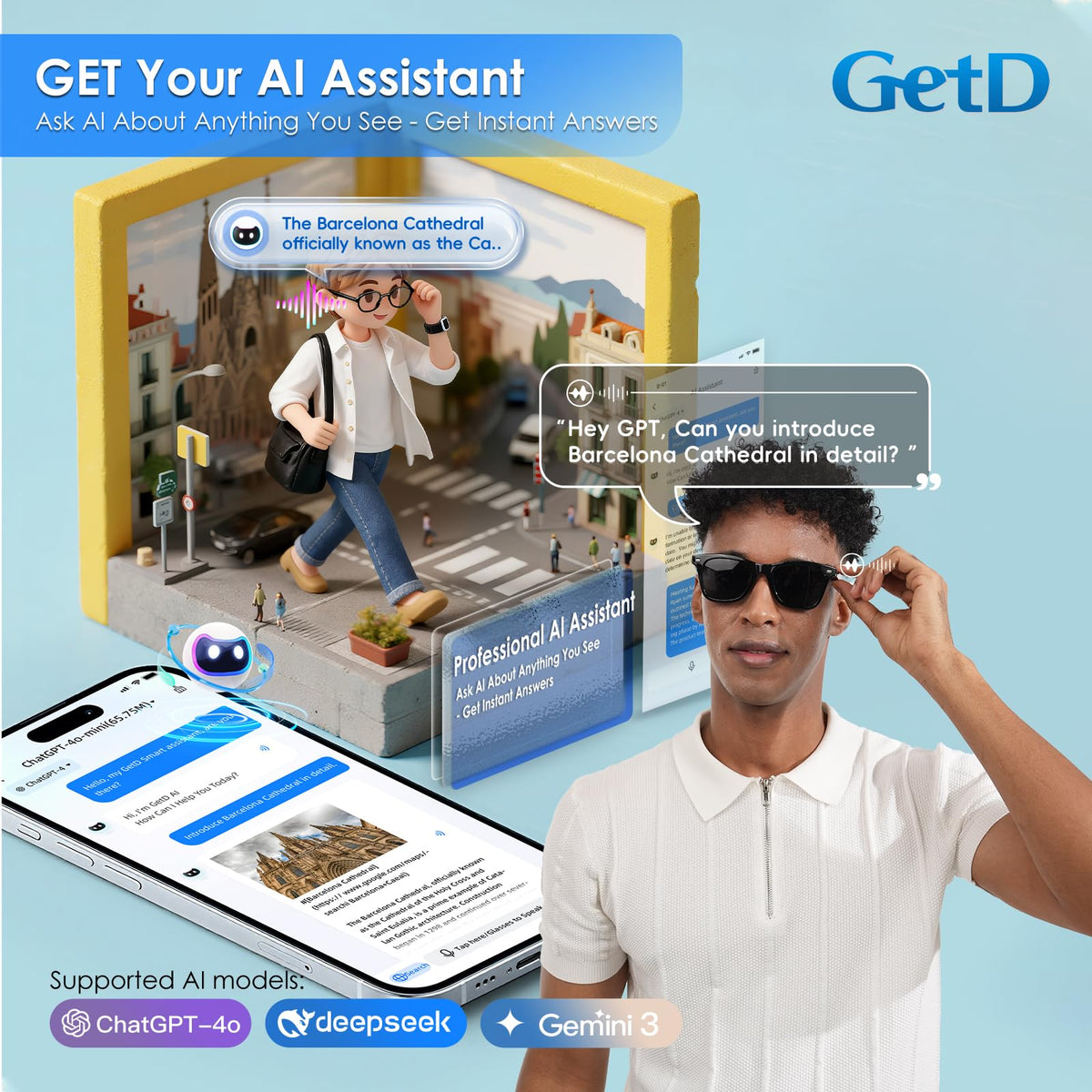 GetD 2026 nylon-frame sunglasses designed for all-day comfort and durability