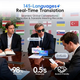 GetD AI Glasses provide 11 hours of music playback for all-day listening.