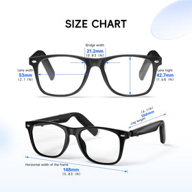 GetD AI glasses 11-hour music and 9-hour calls on a single charge.