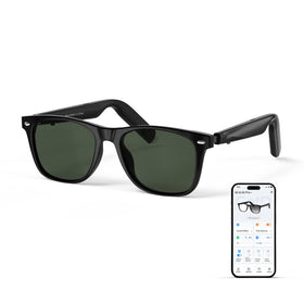 GetD AI Glasses front view with sunglasses and frame details for daily wear.