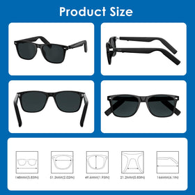 GetD AI Glasses dual 115mAh batteries enable extended use.