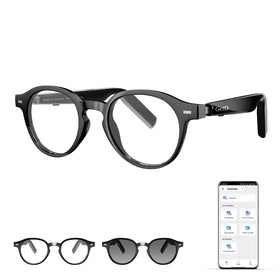 GetD AI glasses worn in urban lifestyle for hands-free assistance and daily tasks.