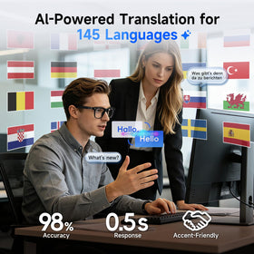 GetD AI Glasses open-ear audio for hands-free calls and music.