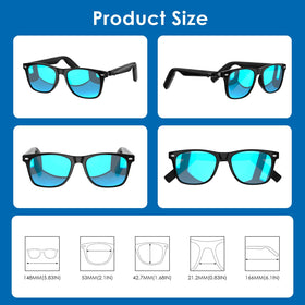 GetD AI Glasses open-ear audio emphasizing hands-free listening and clear calls