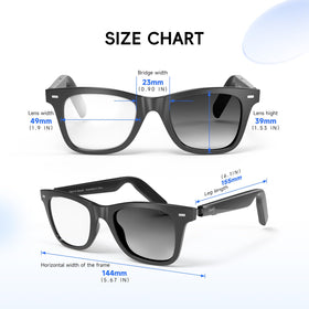 GetD AI Glasses frames fit Rx lenses for prescriptions.