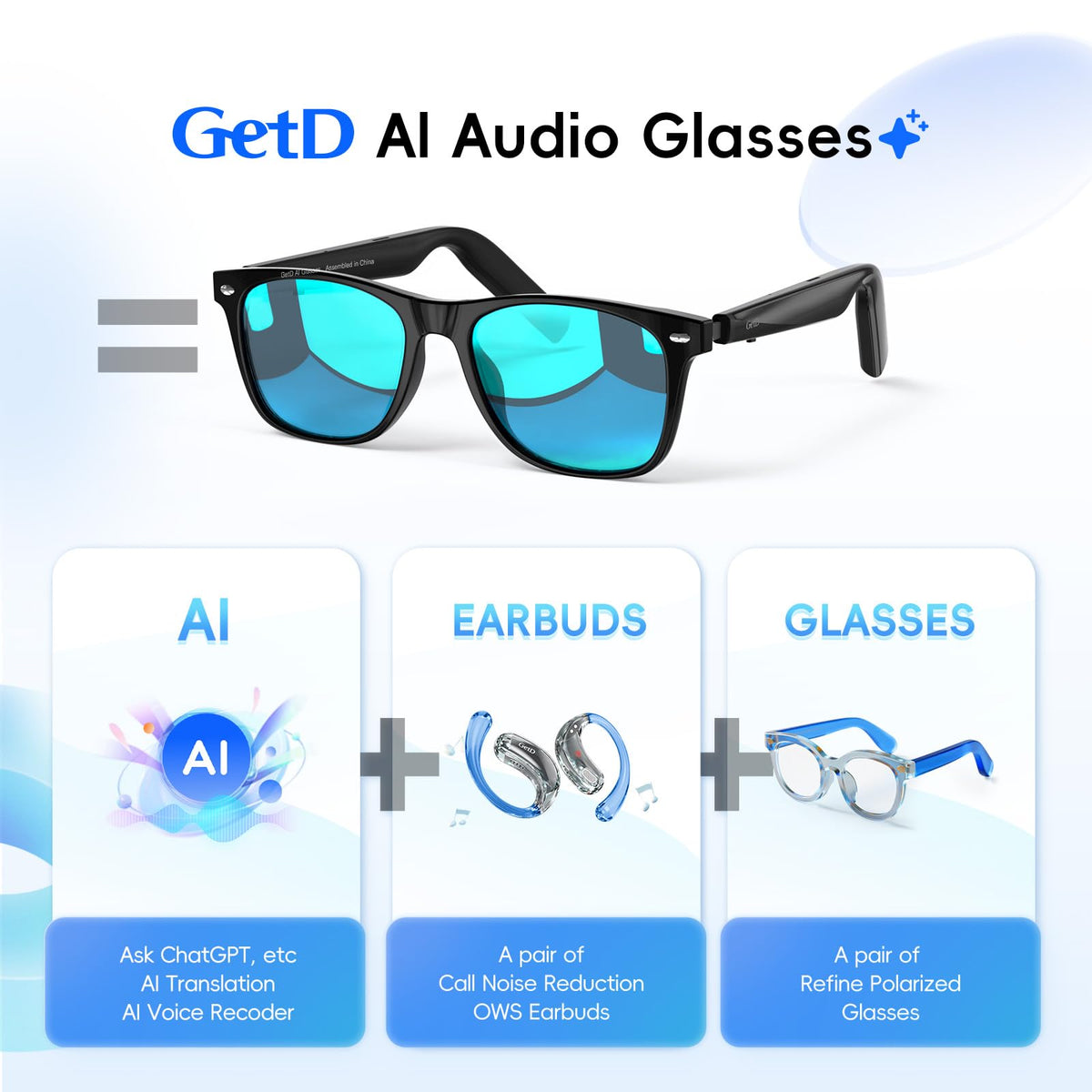 GetD AI Glasses translation demo shows real-time language help during travel.