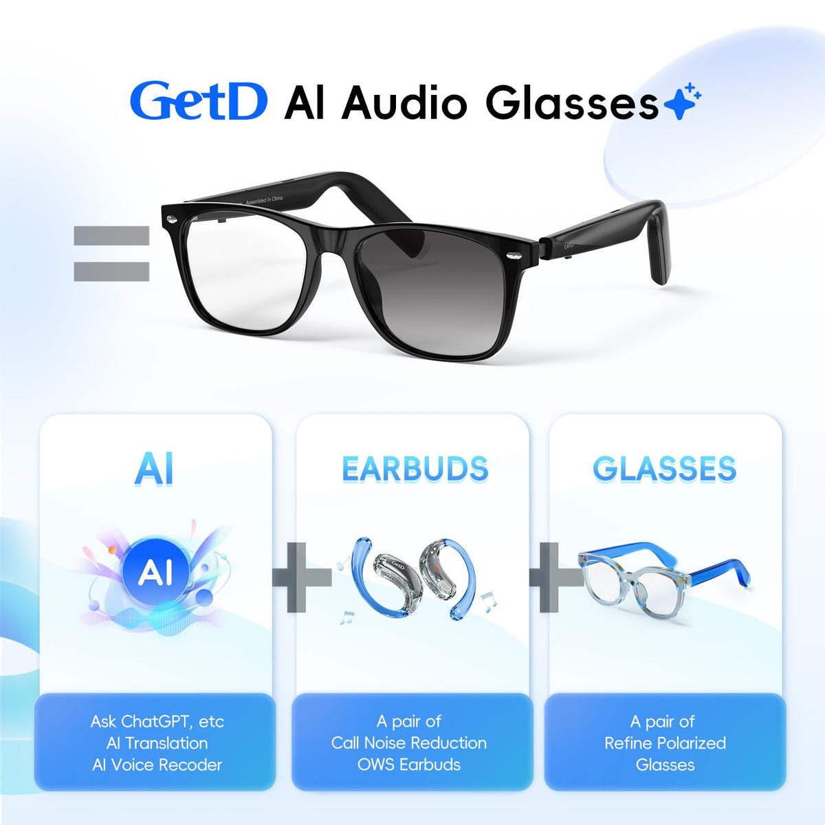 GetD AI glasses real-time translation in 147 languages enables seamless international communication.