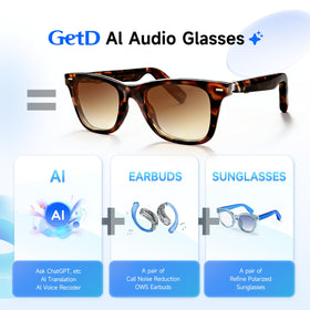 GetD AI Glasses UV protection lenses guard eyes.