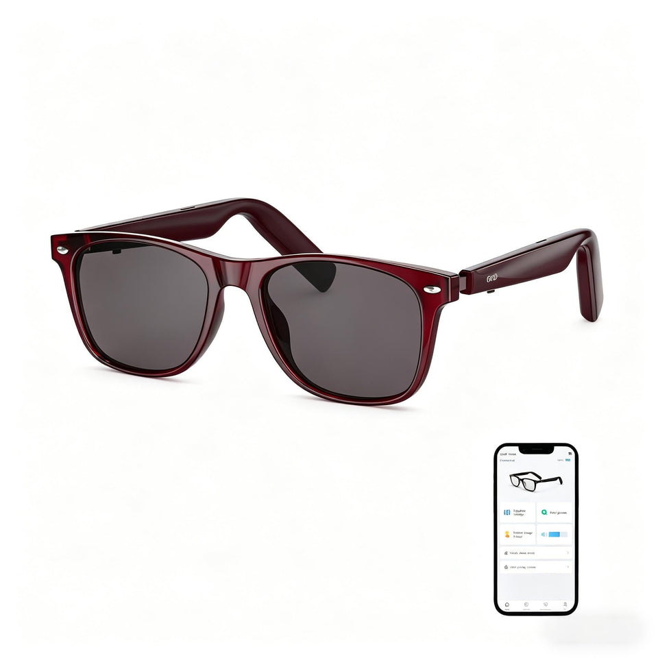 GetD AI translator sunglasses delivering real-time multilingual conversations.