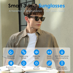 GetD AI assistant glasses with ChatGPT for quick notes and conversations.