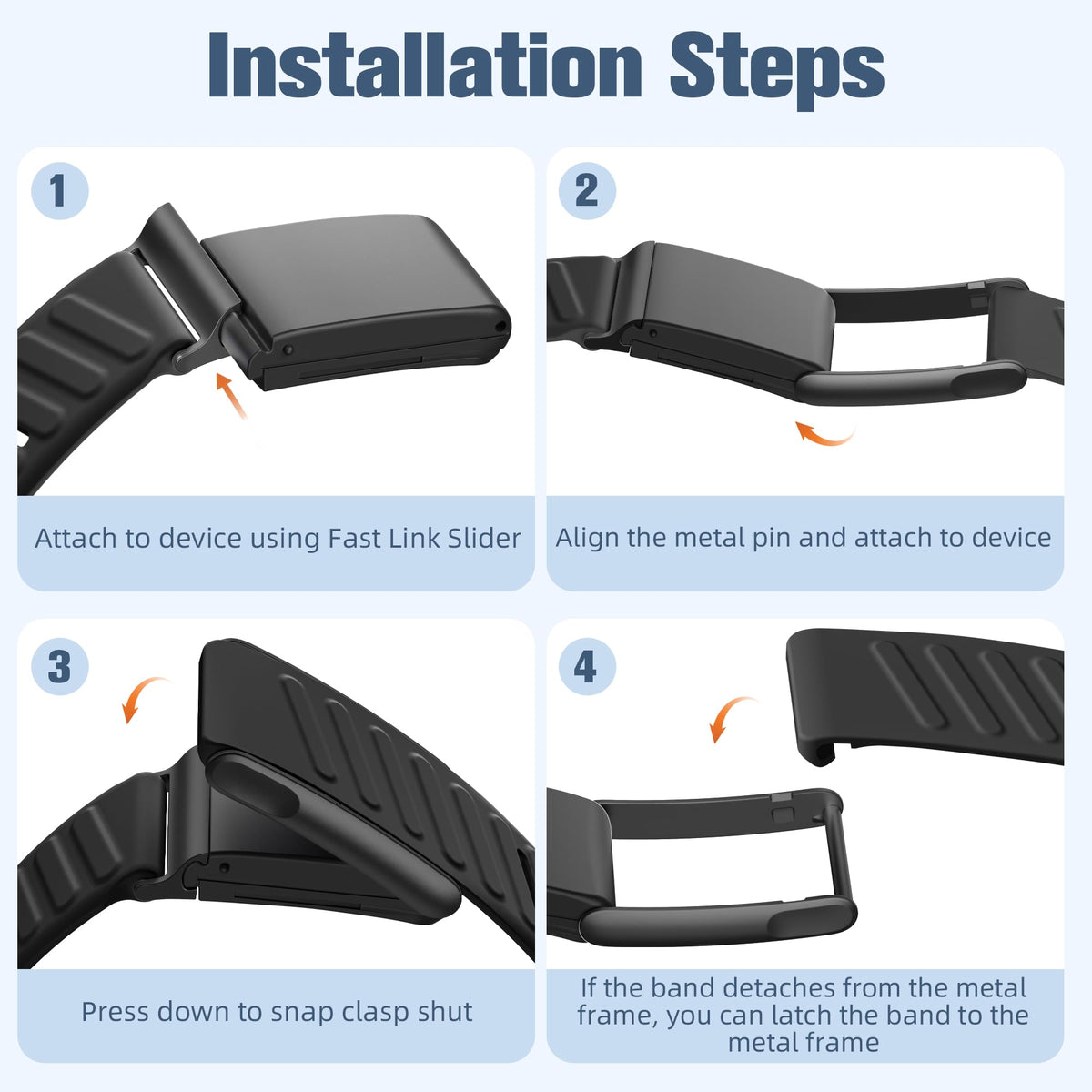 Getino air-hole design band dries quickly after sweat.