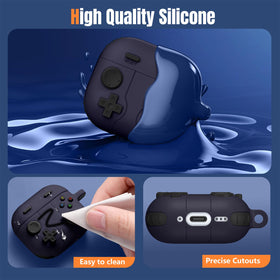 Getino Game Case for AirPods 4 with cleaning pen and brushes included