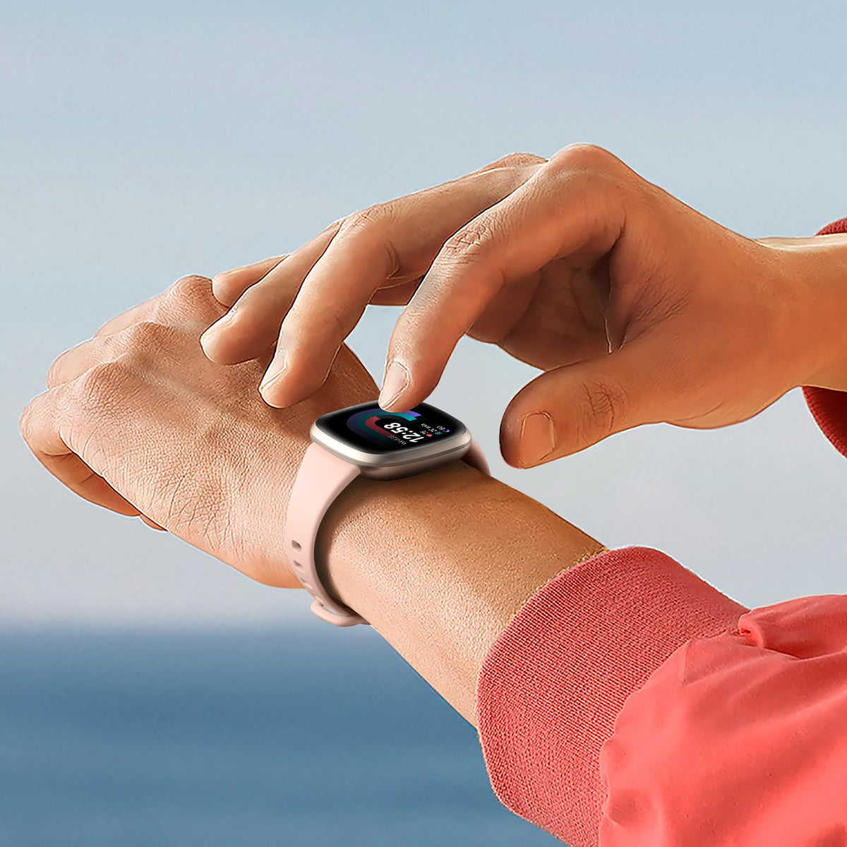Getino Sense white slim band balances minimal style with durability.
