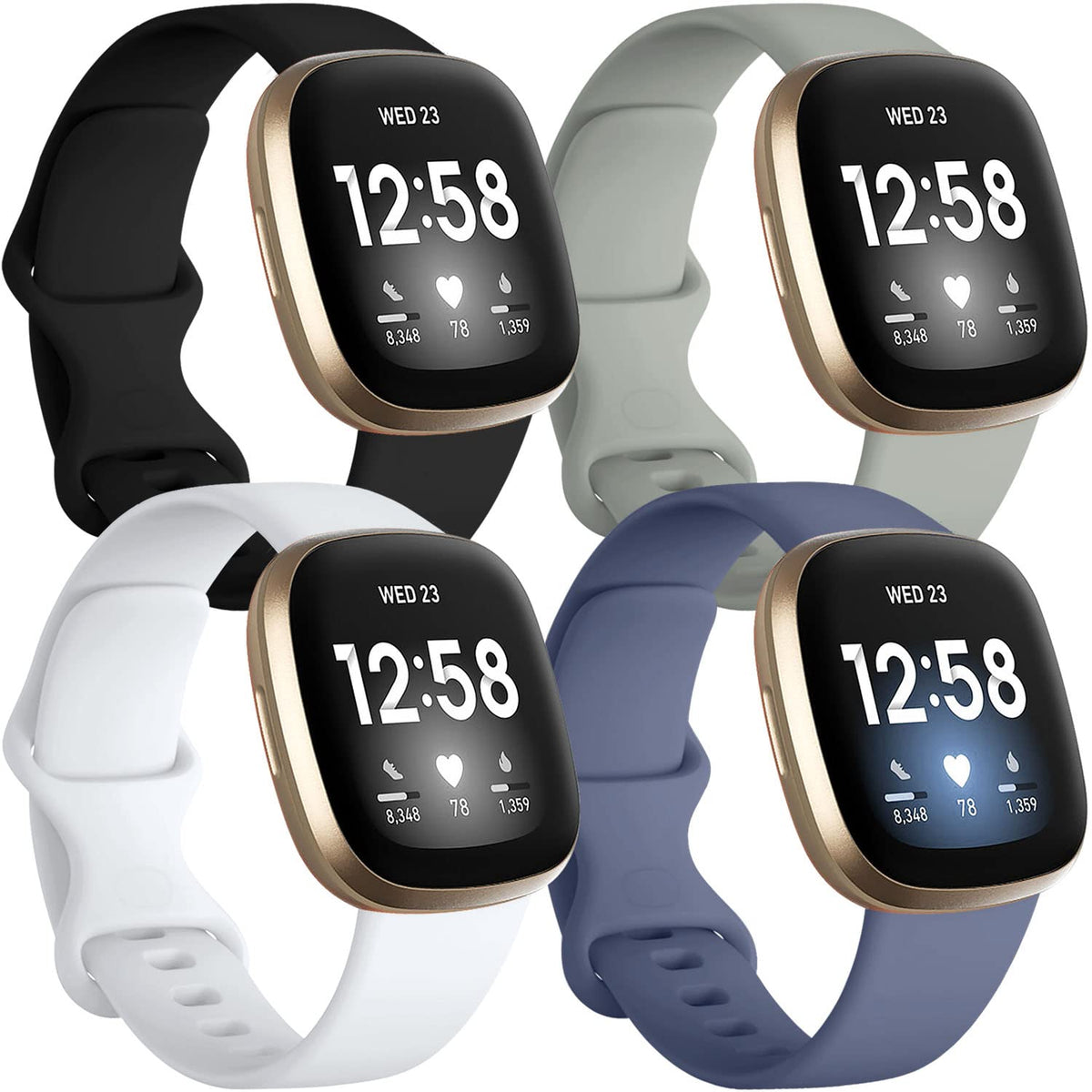 Getino Sense small black band with secure fit for daily wear and workouts