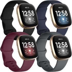 Getino black Sense/Versa band for all-day comfort and secure fit.