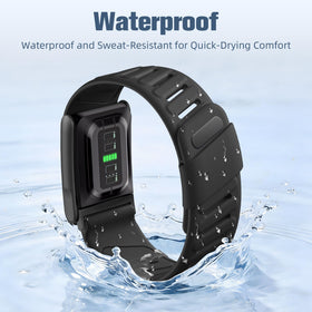 Getino silicone sport band with breathable holes for airflow.