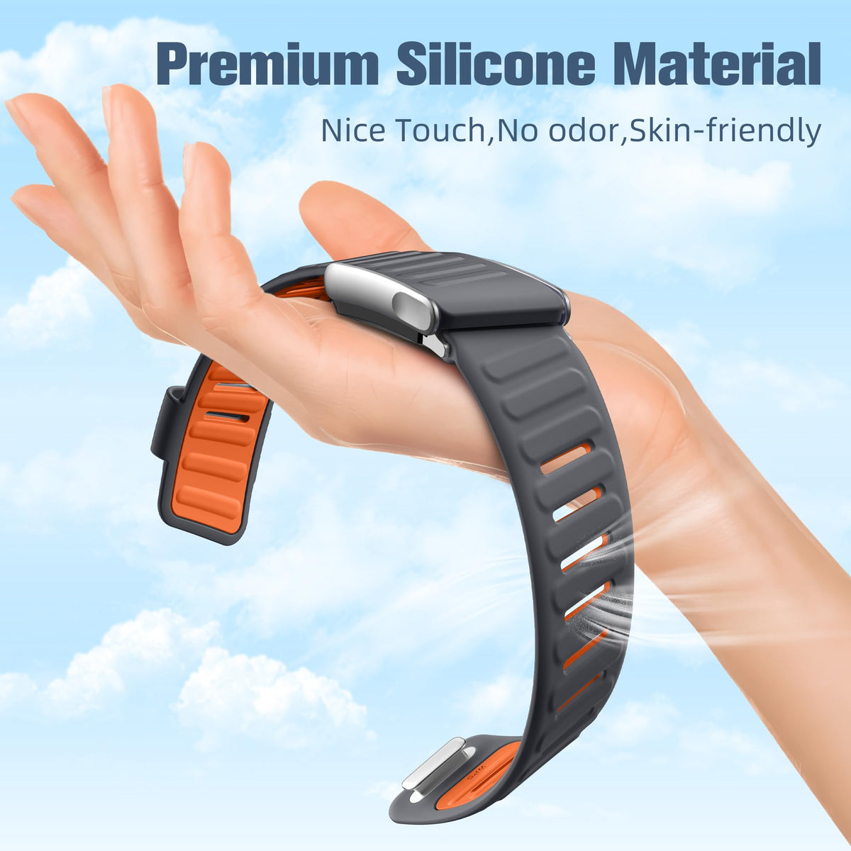 Getino adjustable 140-210mm strap demonstrates customizable fit for different wrists.