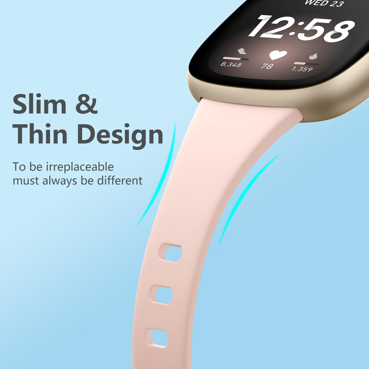 Getino Versa Band Slim pink adds subtle elegance