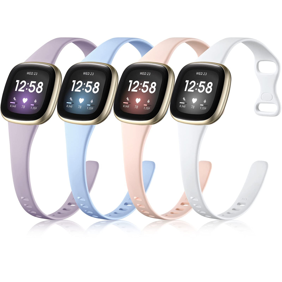 Getino Versa 4 slim lavender band offers lightweight comfort and secure fit.