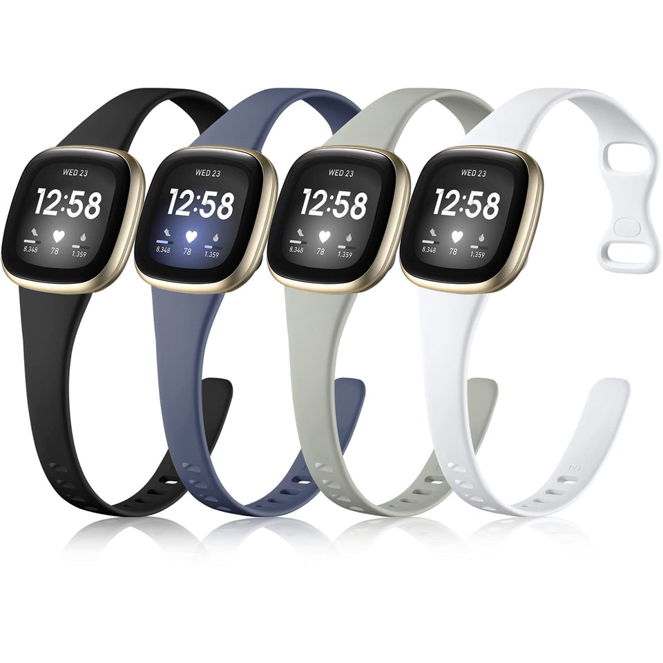 Getino Versa 4 slim band in black for all-day comfort and a sleek look.