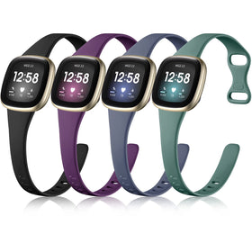 Getino Versa 4 slim band in black on wrist for all-day comfort and secure fit