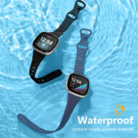 Getino Versa 4 slim band in white for bright, clean styling.