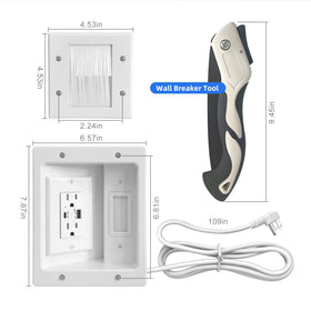 GEVINFA large and small wall plates displayed to choose correct opening
