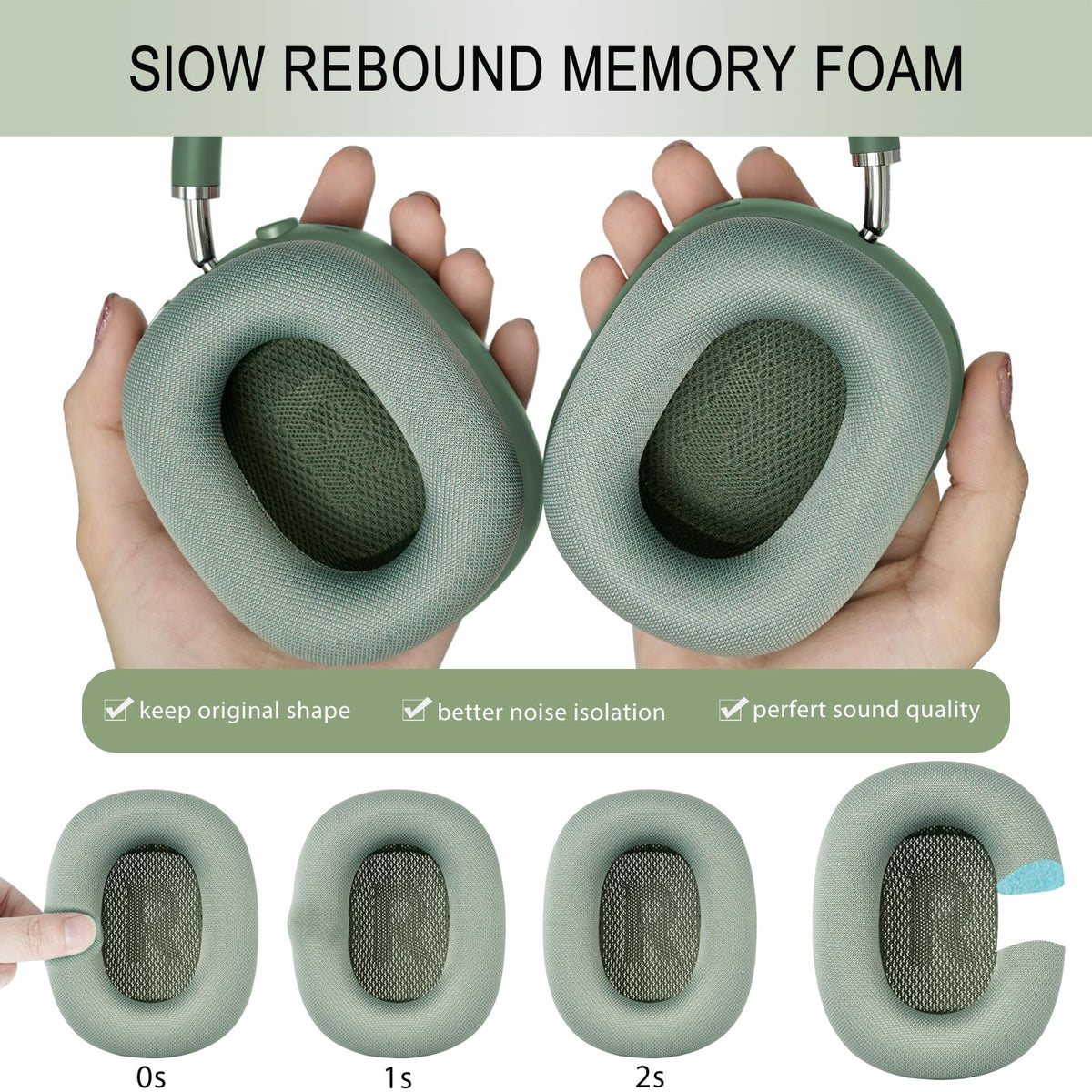 GEVO AirPods Max 1 & 2 compatibility visual for secure fit