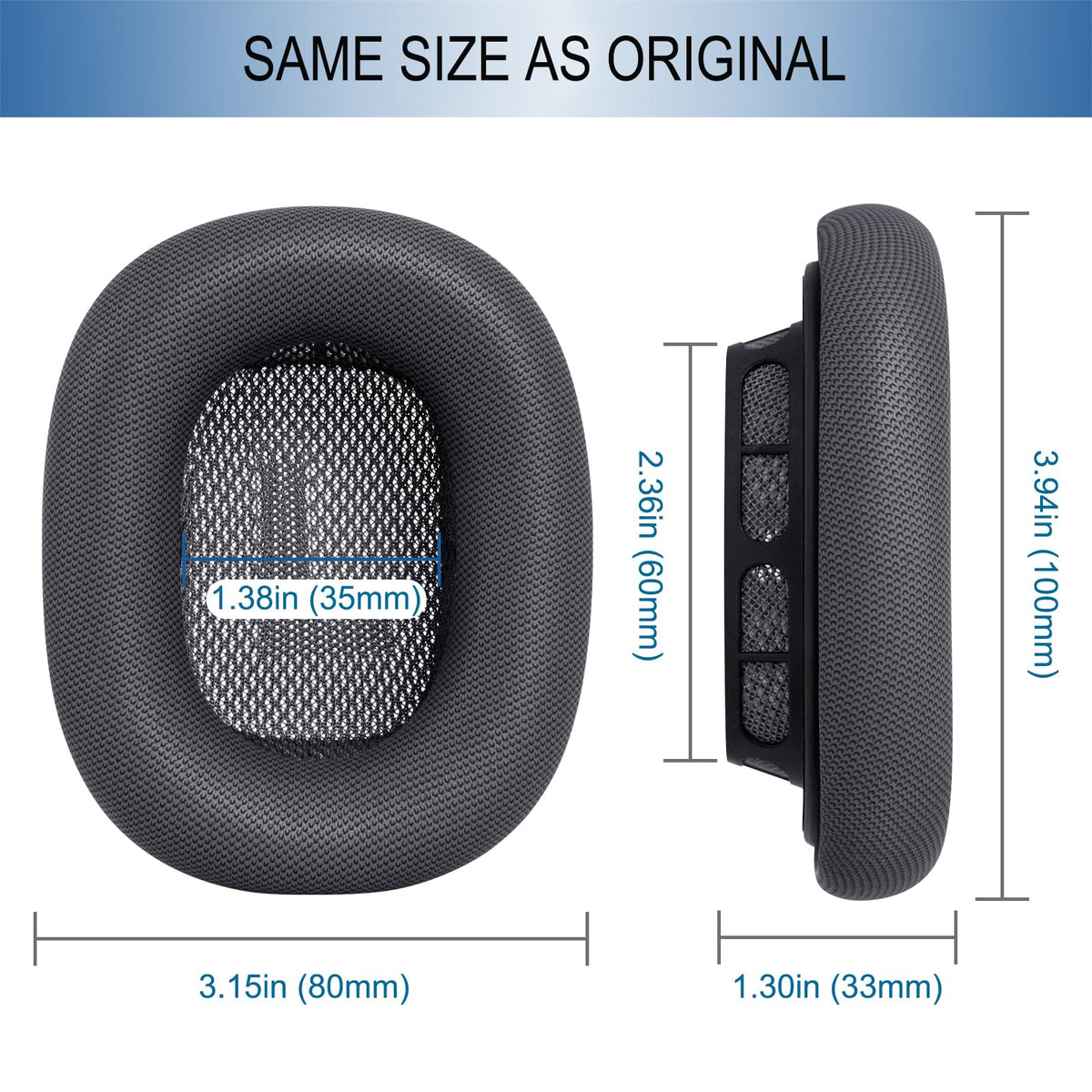 GEVO cooling materials help ears stay dry during long listening sessions.