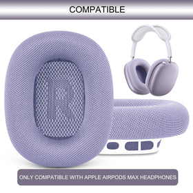 GEVO AirPods Max ear cushions in breathable mesh fabric for cooler listening